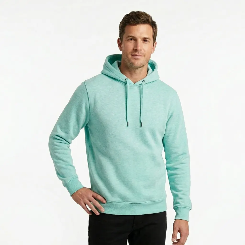 Buso con capucha verde