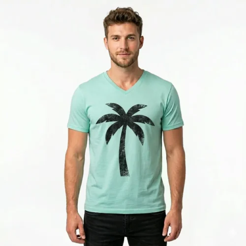 Remera manga corta estampada